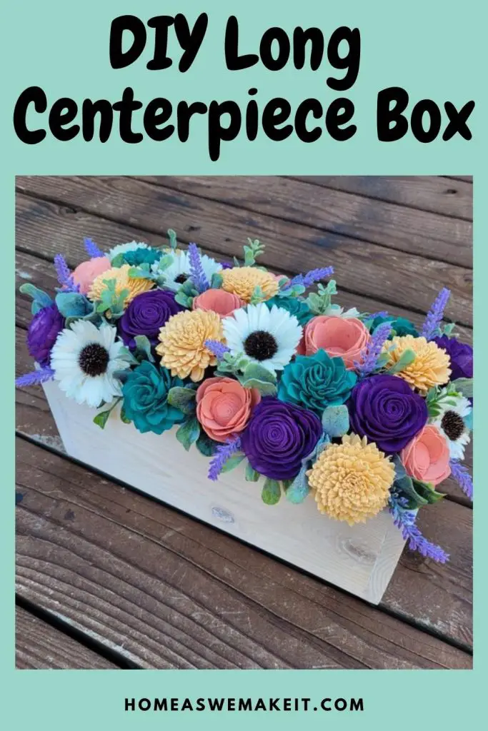 Easy DIY Centerpiece Box - made from wood at home - flower centerpiece DIY box