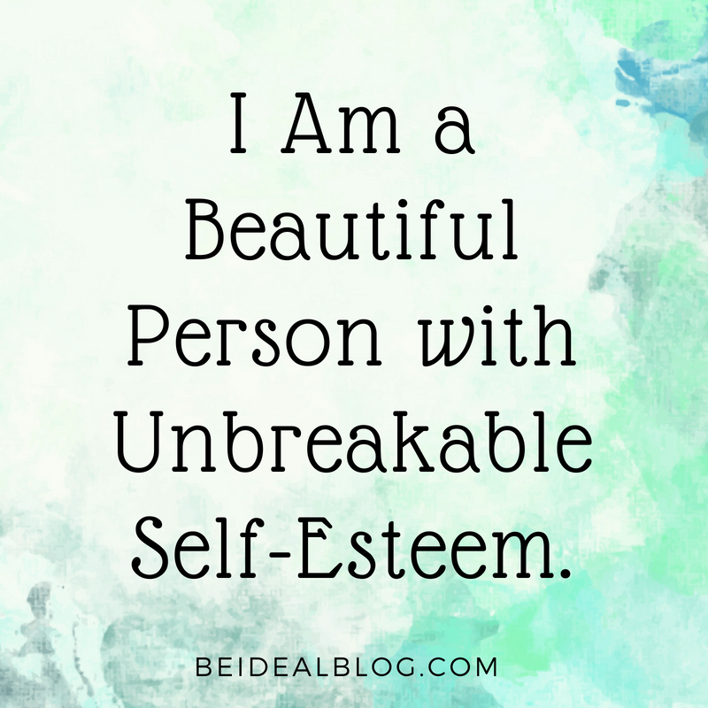 positive self affirmations self esteem